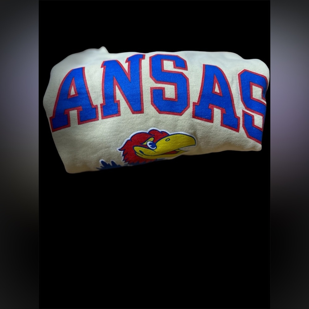 kansas KU Comfort Colors Unisex Size Small Cream Color - Picture 2 of 9